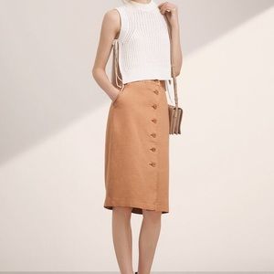 Wilfred Lorient Pencil Skirt Camel S